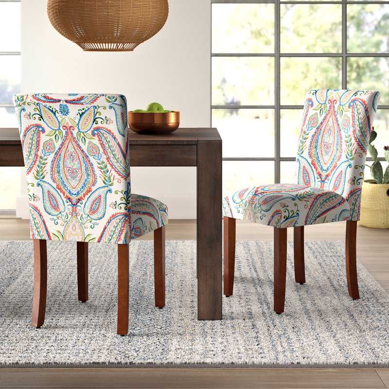 Mistana™ Giana Paisley Upholstered Dining Chair & Reviews Wayfair